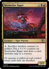 Magic: The Gathering Single - March of the Machine - Stormclaw Rager - Uncommon/0254 - Lightly Played