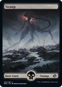 Magic: The Gathering Single - The Brothers' War - Swamp (282) (Full Art) (Foil) - Land/282 - Lightly Played