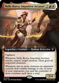 Magic: The Gathering Single - Commander: Murders at Karlov Manor - Nelly Borca, Impulsive Accuser (Extended Art) - Mythic/0318 Lightly Played