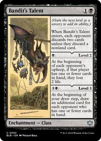 Magic: The Gathering Single - Bloomburrow - Bandit's Talent - FOIL Uncommon/0083 - Lightly Played