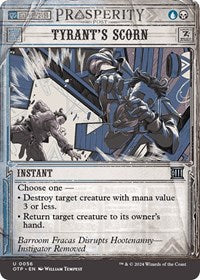 Magic: The Gathering Single - Outlaws of Thunder Junction: Breaking News - Tyrant's Scorn - FOIL Uncommon/0056 - Lightly Played