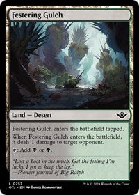 Magic: The Gathering Single - Outlaws of Thunder Junction - Forest (0276) - FOIL Land/0276 Lightly Played