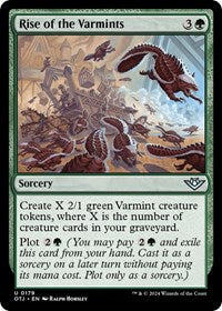 Magic: The Gathering Single - Outlaws of Thunder Junction - Rise of the Varmints - FOIL Uncommon/0179 - Lightly Played