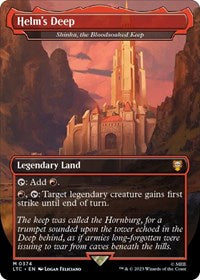 Magic: The Gathering Single - Commander: The Lord of the Rings: Tales of Middle-earth - Helm's Deep - Shinka, the Bloodsoaked Keep (Foil) - Land/0167 - Lightly Played