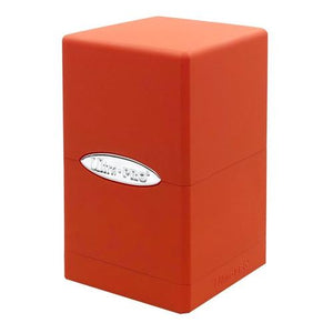 Deckbox: Satin Tower 100+ Solid- Orange, Pumpkin