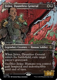 Magic: The Gathering Single - March of the Machine: The Aftermath - Jirina, Dauntless General (Showcase) (Foil) - Rare/0082 - Lightly Played