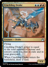 Magic: The Gathering Single - Ravnica Remastered - Crackling Drake - Uncommon/0174 Lightly Played