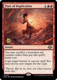 Magic: The Gathering Single - Modern Horizons 3 - Flare of Duplication - PRE-RELEASE Rare/0119 - Lightly Played