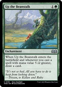 Magic: The Gathering Single - Wilds of Eldraine - Up the Beanstalk (Foil) - Uncommon/0195 Lightly Played