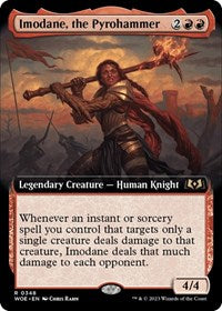 Magic: The Gathering Single - Wilds of Eldraine - Imodane, the Pyrohammer (Extended Art) - Rare/0348 Lightly Played