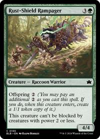 Magic: The Gathering Single - Bloomburrow - Rust-Shield Rampager - FOIL Uncommon/0190 - Lightly Played