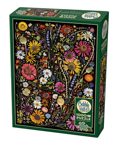 Cobble Hill Puzzle: Flower Press: Happiness | 1000 Piece