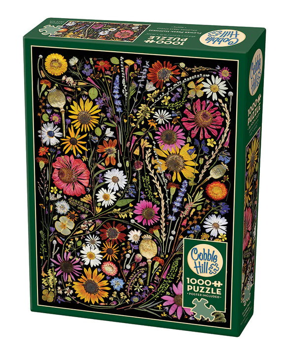 Cobble Hill Puzzle: Flower Press: Happiness | 1000 Piece