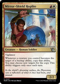 Magic: The Gathering Single - March of the Machine - Mirror-Shield Hoplite (Foil) - Uncommon/0247 - Lightly Played