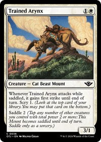 Magic: The Gathering Single - Outlaws of Thunder Junction - Trained Arynx - FOIL Common/0036 - Lightly Played