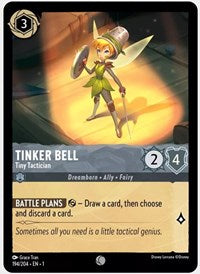 Disney Lorcana Single - First Chapter - Tinker Bell, Tiny Tactician - Common/154 Lightly Played