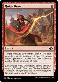 Magic: The Gathering Single - Outlaws of Thunder Junction - Quick Draw - FOIL Common/0138 Lightly Played