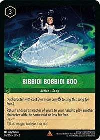 Disney Lorcana Single - Rise of The Floodborn - Bibbidi Bobbidi Boo - Rare/096 Lightly Played