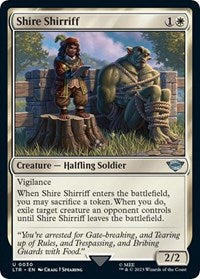 Magic: The Gathering Single - Universes Beyond: The Lord of the Rings: Tales of Middle-earth - Shire Shirriff (Foil) - Uncommon/0030 - Lightly Played