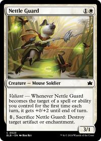 Magic: The Gathering Single - Bloomburrow - Nettle Guard - FOIL Common/0023 - Lightly Played