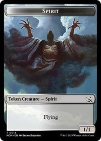 Magic: The Gathering Single - March of the Machine - Spirit Token - Token/0014 - Lightly Played