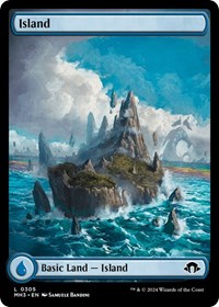 Magic: The Gathering Single - Modern Horizons 3 - Island (0305) - FOIL Land/0305 - Lightly Played