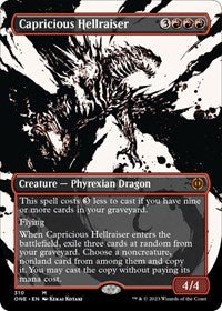 Magic: The Gathering Single - Phyrexia: All Will Be One - Capricious Hellraiser (Showcase) - Mythic/310 Lightly Played