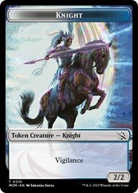 Magic: The Gathering Single - March of the Machine - Knight - Token/0010 - Lightly Played