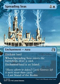 Magic: The Gathering Single - Wilds of Eldraine: Enchanting Tales - Spreading Seas (Foil) - Uncommon/0026 Lightly Played
