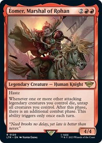 Magic: The Gathering Single - Universes Beyond: The Lord of the Rings: Tales of Middle-earth - Eomer, Marshal of Rohan (Foil) - Rare/0120 - Lightly Played