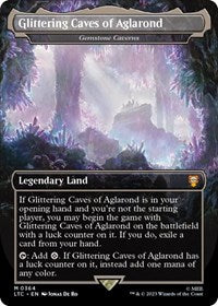 Magic: The Gathering Single - Commander: The Lord of the Rings: Tales of Middle-earth - Glittering Caves of Aglarond - Gemstone Caverns - FOIL Mythic/0364 - Lightly Played