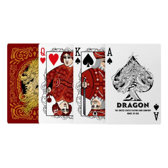 BICYCLE PLAYING CARDS: Dragon Red