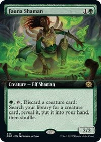 Magic: The Gathering Single - The Brothers' War - Fauna Shaman (Extended Art) - Rare/346 Lightly Played