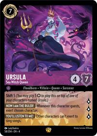 Disney Lorcana Single - Ursula's Return - Ursula - Sea Witch Queen - Legendary/058 - Lightly Played