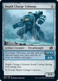 Magic: The Gathering Single - The Brothers' War - Depth Charge Colossus (Foil) - Common/078 - Lightly Played