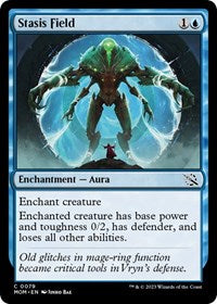 Magic: The Gathering Single - March of the Machine - Stasis Field (Foil) - Common/0079 - Lightly Played