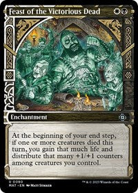 Magic: The Gathering Single - March of the Machine: The Aftermath - Feast of the Victorious Dead (Showcase) (Foil) - Uncommon/0080 - Lightly Played