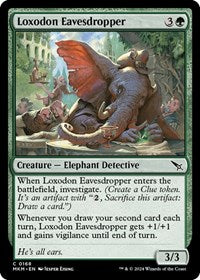 Magic: The Gathering Single - Murders at Karlov Manor - Loxodon Eavesdropper - FOIL Common/0168 Lightly Played
