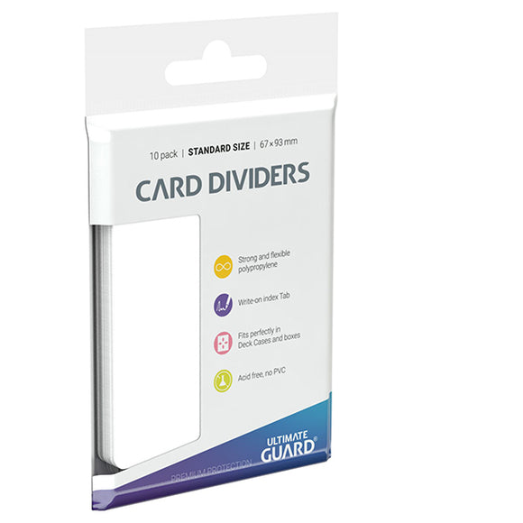 Card Dividers: Standard Size- White