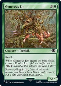 Magic: The Gathering Single - Universes Beyond: The Lord of the Rings: Tales of Middle-earth - Generous Ent (Foil) - Common/0169 - Lightly Played