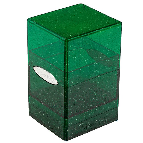 Deckbox: Satin Tower 100+ Glitter- Green