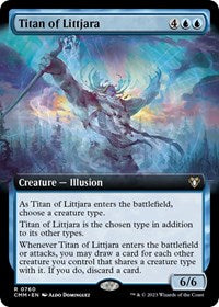 Magic: The Gathering Single - Commander Masters - Titan of Littjara (Extended Art) - Rare/0760 - Lightly Played