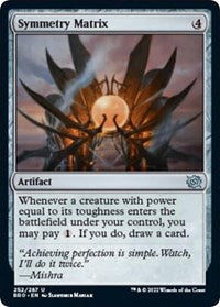 Magic: The Gathering Single - The Brothers' War - Symmetry Matrix (Foil) - Uncommon/252 - Lightly Played