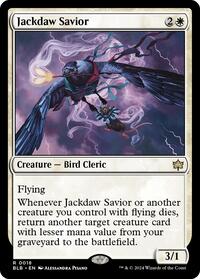 Magic: The Gathering Single - Bloomburrow - Jackdaw Savior - FOIL Uncommon/0018 - Lightly Played