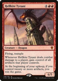 Magic: The Gathering - Commander 2016 - Hellkite Tyrant - Mythic/128 Lightly Played