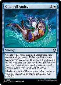 Magic: The Gathering Single - Bloomburrow - Otterball Antics - FOIL Uncommon/0063 - Lightly Played