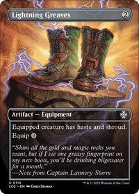 Magic: The Gathering Single - Commander: The Lost Caverns of Ixalan - Lightning Greaves (Borderless) - Uncommon/0114 - Lightly Played