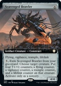 Magic: The Gathering Single - Commander: The Brothers' War - Scavenged Brawler (Extended Art) - Rare/064 - Lightly Played