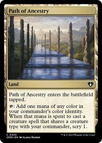 Magic: The Gathering Single - Commander Masters - Path of Ancestry - FOIL Common/0423 - Lightly Played