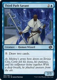 Magic: The Gathering Single - The Brothers' War - Third Path Savant (Foil) - Common/067 - Lightly Played